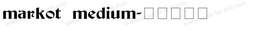 markot medium字体转换